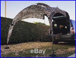 Camo Gazebo Camping BBQ Shelter Back of Truck Canopy Shade TailGate Party