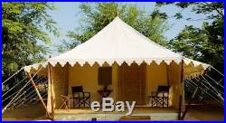 Campaign Canopy Style Canvas Tent Waterproof High Quality Outdoor Garden Resort