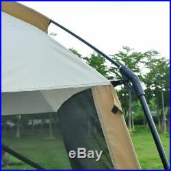 Camping Large Tent Sun Shelter 5-8 Person Mosquito Net Breathable Shade UV