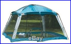 Camping Screen Arbor Instant Shade Canopy Tent Blue Outdoor Bug Sun Free 12