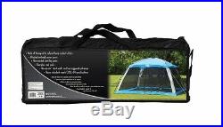 Camping Screen Arbor Instant Shade Canopy Tent Blue Outdoor Bug Sun Free 12