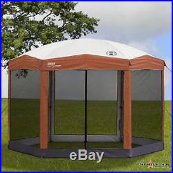 Camping Screened Canopy Instant Mesh Hexagon Shelter Tent Protect Travel 12 x 10