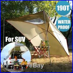 Camping Teardrop Trailer Awning Car Truck SUV Awning Tent Sun Shelter Canopy