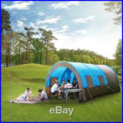Camping Tent Waterproof Tunnel Double Layer Large Family 8-10 People UPF50 Trip