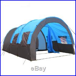 Camping Tent Waterproof Tunnel Double Layer Large Family 8-10 People UPF50 Trip