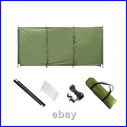 Camping Windscreen Windproof Oxford Fabric Beach Privacy Screen with Carry Bag
