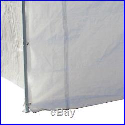 Canopy Garage 10x20 Side Wall Straight Leg Kit Car Shelter Portable Carport Tent