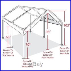 Canopy Shelter Tent Cover 10x20 Car Carport Boat Garage Party Storage Portable