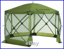 Canopy Shelter Tent Portable Shade Mesh Side Walls Carry Bag Party Green Outdoor