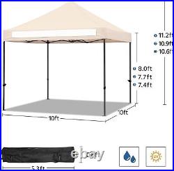 Canopy Tent Commercial Instant Heavy Duty Canopy 500D Waterproof Adjustab