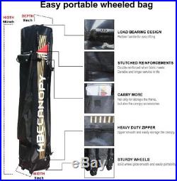 Canopy Tent Commercial Instant Shelter with Wheeled Carry Bag