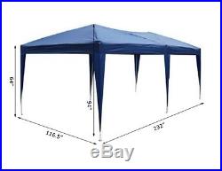 Canopy Tent Outdoor Garden Backyard Pop-Up Shelter Portable Sports Tailgate
