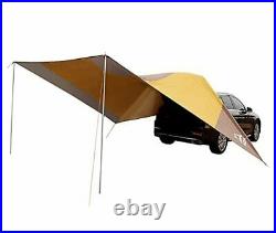 Car Awning Extremely Large Camping Tarp 100% Waterproof Ripstop with 4 Poles