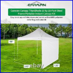 Caravan Canopy Commercial Tent Sidewalls withTitanShade 10x10' Instant Canopy Kit