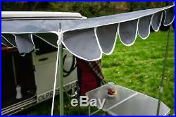 Caravan Canopy Retro Awning vintage retro style Sun Shade OLPRO Charcoal