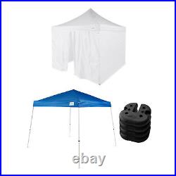 Caravan Canopy V Series Sidewalls withV Series 2 Angled Leg Canopy & 4 6lb. Plates