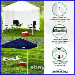 Caravan Canopy V Series Sidewalls withV Series 2 Angled Leg Canopy & 4 6lb. Plates