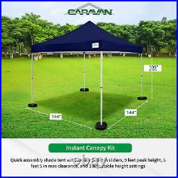 Caravan Canopy V Series Sidewalls withV Series 2 Angled Leg Canopy & 4 6lb. Plates