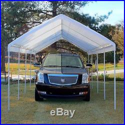 Carport Canopy Shelter Garage Party Frame Tent Cover 10 x 27 Ft