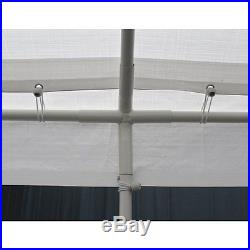 Carport Canopy Shelter Garage Party Frame Tent Cover 10 x 27 Ft