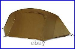 Catoma Military Camping Shelter Tent EBNS w Pole Stakes Rainfly Coyote Brown