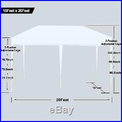 CharaHOME 10 x 20 Canopy Tent Pop Up Portable Shade Instant Heavy Duty Outdoo