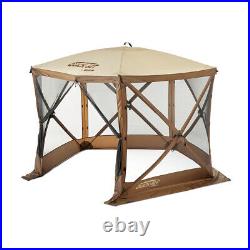 Clam QuickSet Venture Gazebo Canopy Shelter with Carrying Bag, Brown (For Parts)