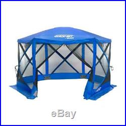 Clam Quick Set 14203 Escape Sport Outdoor Canopy Gazebo Tailgate Tent, Blue/Blue