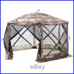 Clam Quick Set Escape Camping Outdoor Gazebo Canopy Shelter Screen (Used)