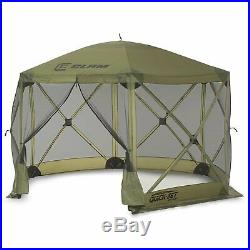 Clam Quick Set Escape Portable Camping Outdoor Canopy Screen & 6 Wind Panels