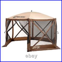 Clam Quick Set Escape Portable Camping Outdoor Canopy Screen with 3 Wind Panels