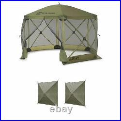 Clam Quick Set Escape Portable Canopy Shelter + Wind & Sun Panels (2 pack)
