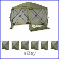 Clam Quick Set Escape Portable Canopy Shelter + Wind & Sun Panels (6 pack)