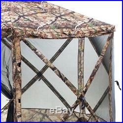 Clam Quick-Set Escape Portable Outdoor Gazebo Canopy with Screen Wind & Sun Panels