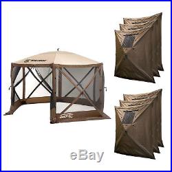 Clam Quick Set Escape Portable Outdoor Gazebo Canopy with Wind Panels (6 Pack)