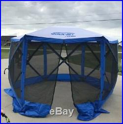 Clam Quick Set Escape Sport 11.5' 8 Person Outdoor Tailgating Shelter Tent Black