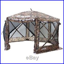 Clam Quick Set Pavilion Portable Camping Outdoor Gazebo Canopy Shelter Screen