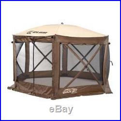 Clam Quick Set Pavilion Portable Outdoor Canopy Shelter Screen, Brown (Used)