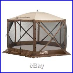 Clam Quick Set Portable Camping Outdoor Gazebo Canopy Shelter Screen, Camo