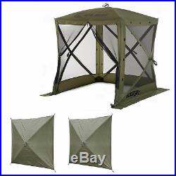 Clam Quick-Set Traveler Outdoor Screen Shelter withWind Panels (2 Pack), Green