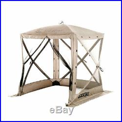 Clam Quick-Set Traveler Outdoor Screen Shelter withWind Panels (3 Pack), Tan