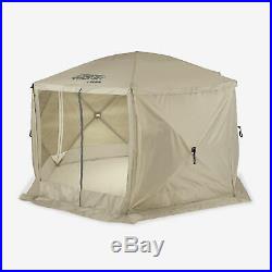 Clam Quick-Set Traveler Outdoor Screen Shelter withWind Panels (3 Pack), Tan