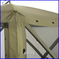 Clam Quick Set Traveler Portable Camping Outdoor Canopy Screen with 3 Wind Panels
