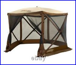 Clam Quick Set Venture 12875 Portable Camping Gazebo Canopy with Bag, Brown