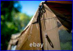 Clam Quick Set Venture 12875 Portable Camping Gazebo Canopy with Bag, Brown