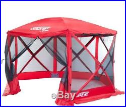 Clam Screen Shelter Pop-Up Tent Durable Collapsible Water Resistant Red 6-Side