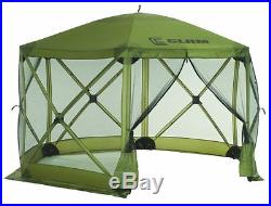 Clam Screen Tent 6 Sided Artichoke Canopy Outdoor Camping Shelter 140 inch