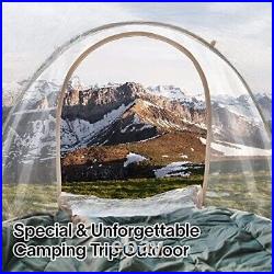 Clear Pop Up Tent Camping Stargazing Transparent Outdoor Bubble 2 Person Capsule