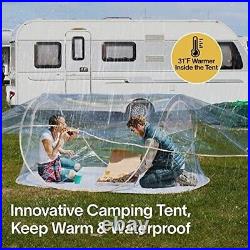Clear Pop Up Tent Camping Stargazing Transparent Outdoor Bubble 2 Person Capsule