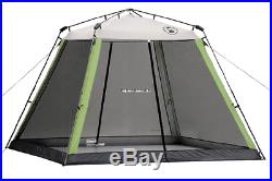 Coleman 10 x 10 Instant Screened Canopy Outdoor Shelter Camping Free Shipping